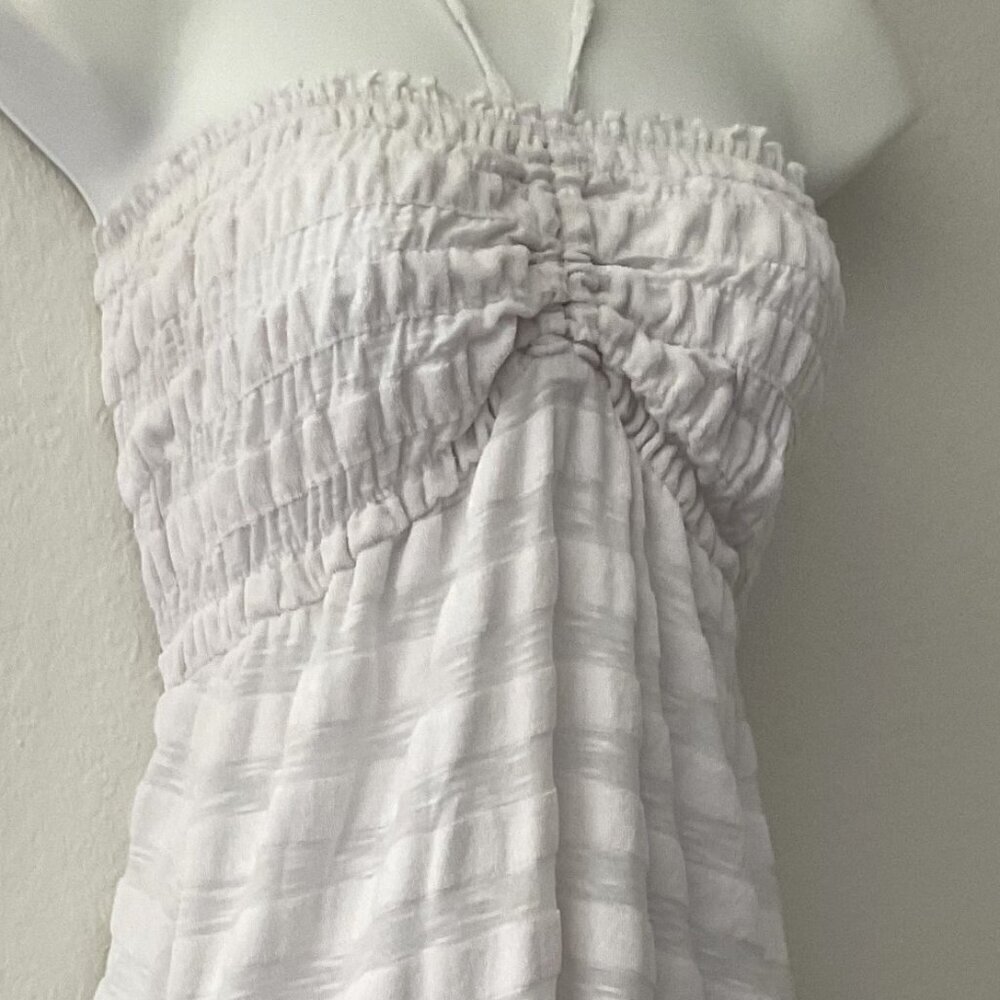 VINTAGE DEB Y2K RUCHED HALTER SWIM COVER-UP - Picture 6 of 16